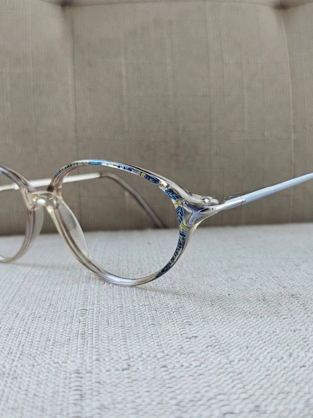 Vintage Adsenco Women Eyeglasses Frame HELEN Eyewear Blue/Clear Tone Glasses - Picture 2 of 12